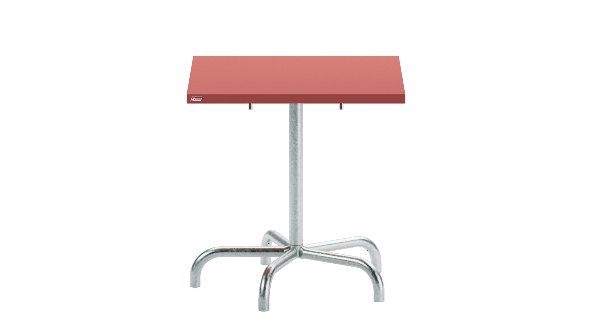 Säntis Metall-Gartentisch 70x70 klappbar in Ahornrot präsentiert im Onlineshop von KAQTU Design AG. Gartentisch ist von Schaffner