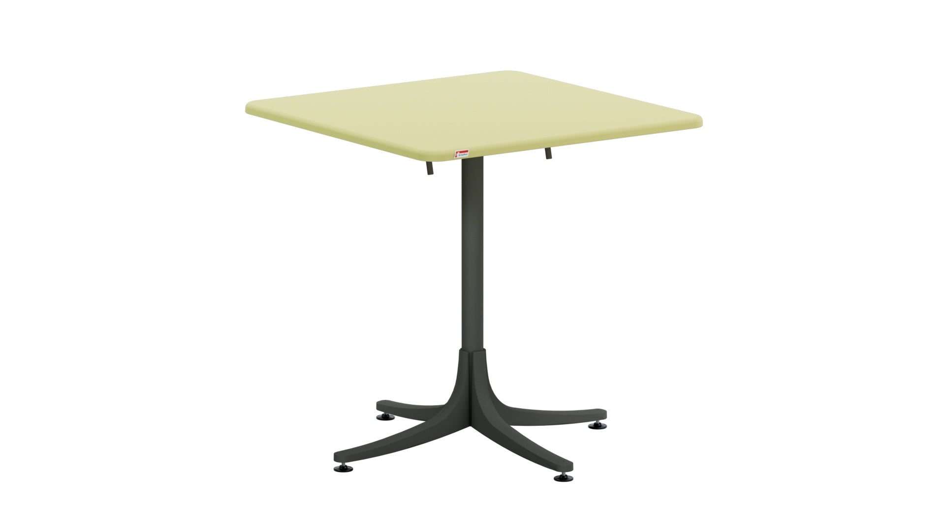 Schaffhausen Glasfaser-Gartentisch 70x70 klappbar in Buchsbaumgelb präsentiert im Onlineshop von KAQTU Design AG. Gartentisch ist von Schaffner