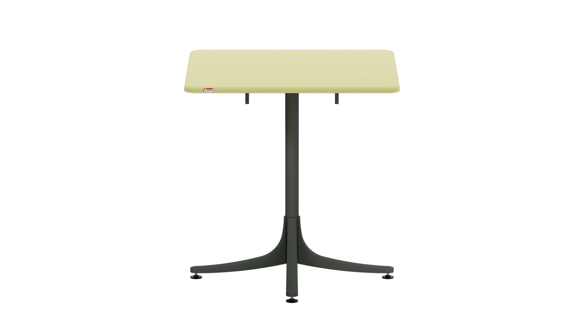 Schaffhausen Glasfaser-Gartentisch 70x70 klappbar in Buchsbaumgelb präsentiert im Onlineshop von KAQTU Design AG. Gartentisch ist von Schaffner