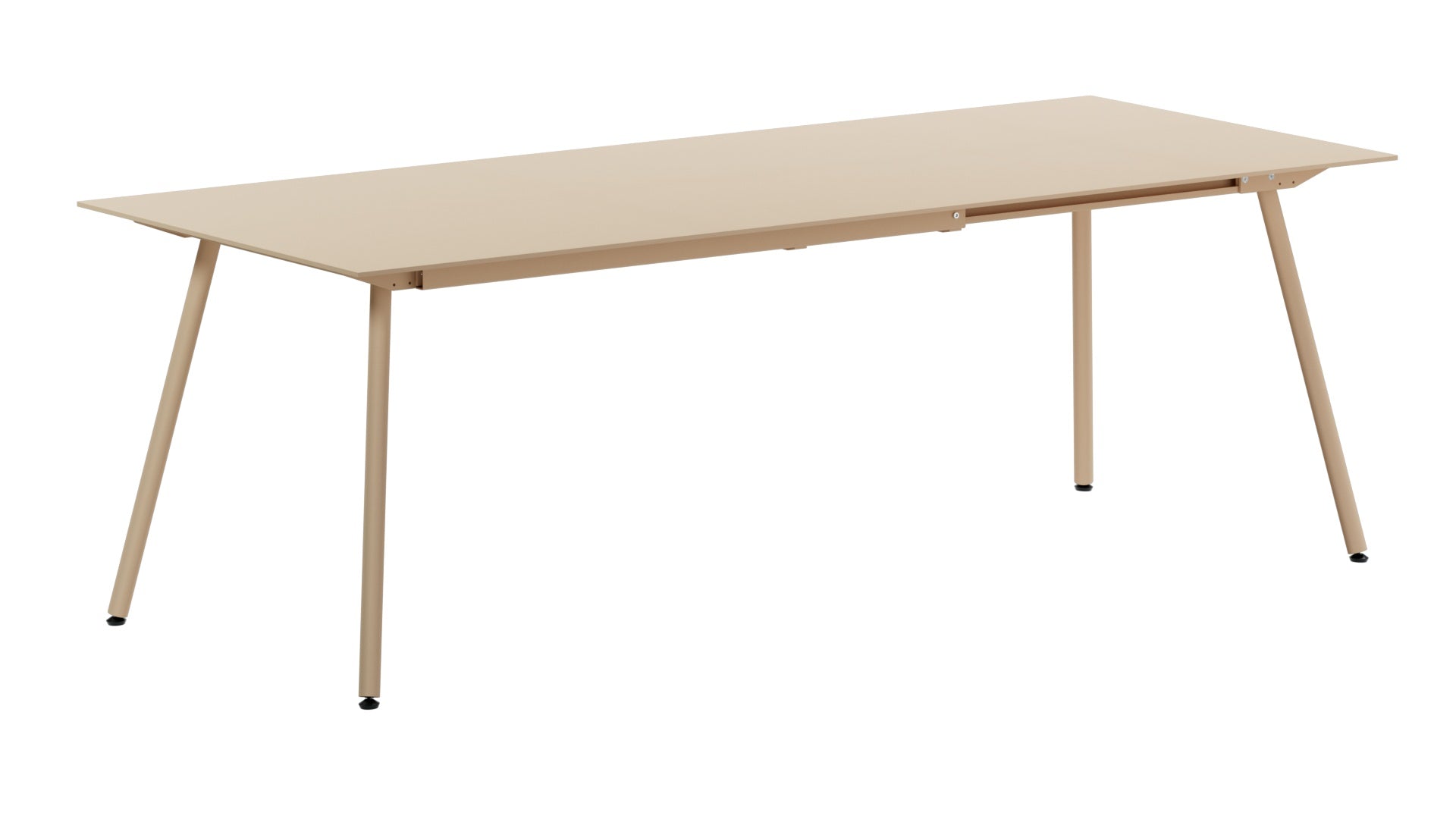 Moderner, ausziehbarer Gartentisch aus Glasfaser, 160/220x90 cm, perfekt für entspannte Grillabende und gesellige Zusammenkünfte im Garten.