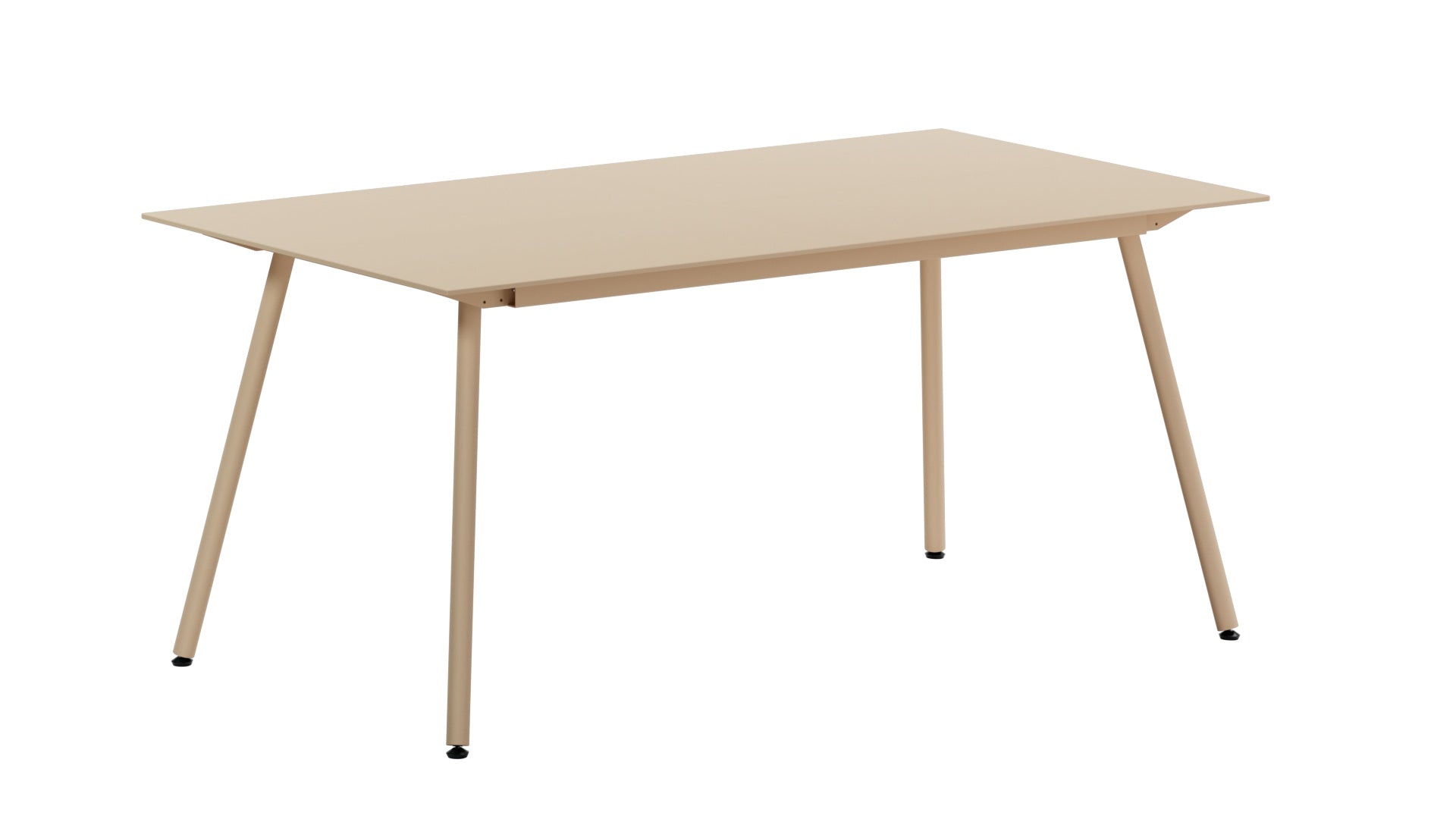 Locarno Glasfaser-Gartentisch 160x90 in Pastellsand präsentiert im Onlineshop von KAQTU Design AG. Gartentisch ist von Schaffner