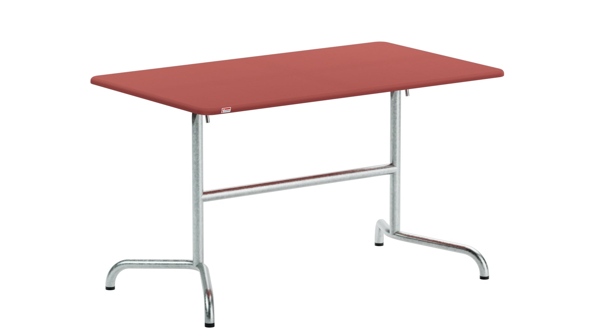 Moderner, wetterfester Davos Glasfaser-Gartentisch 120x70 cm, klappbar, langlebig, Swiss Made, ideal für Garten, Terrasse und Outdoor-Bereiche.