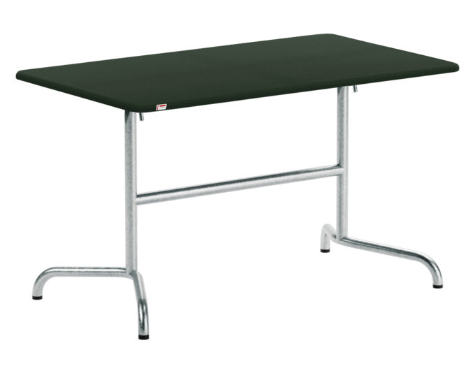 Davos Glasfaser-Gartentisch 120x70 klappbar in Tannengrün präsentiert im Onlineshop von KAQTU Design AG. Gartentisch ist von Schaffner