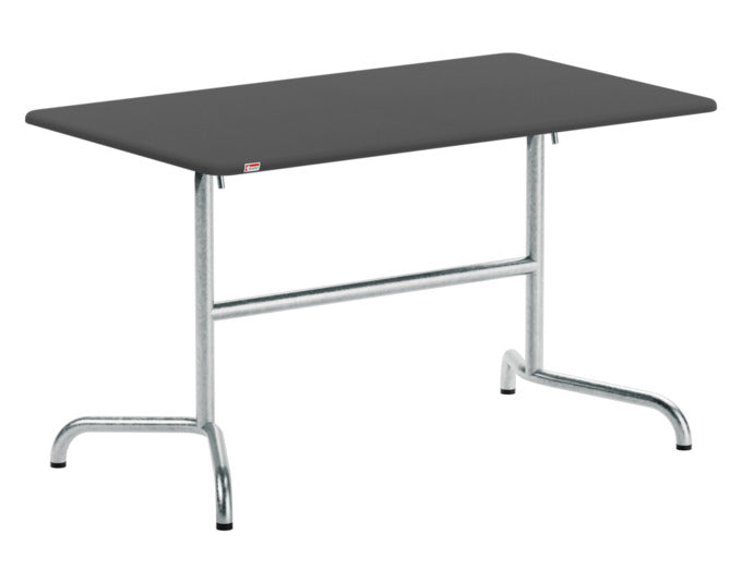 Davos Glasfaser-Gartentisch 120x70 klappbar in Anthrazit präsentiert im Onlineshop von KAQTU Design AG. Gartentisch ist von Schaffner