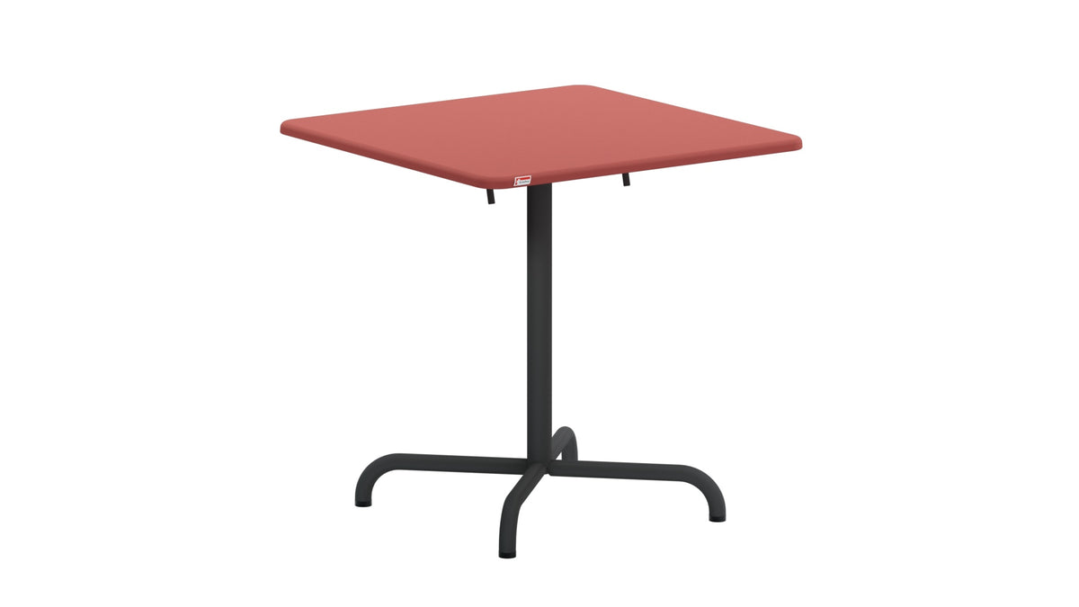 Davos Glasfaser-Gartentisch 70x70 klappbar in Ahornrot präsentiert im Onlineshop von KAQTU Design AG. Gartentisch ist von Schaffner