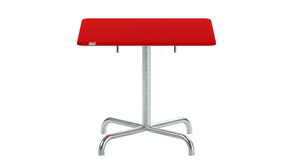 Davos Glasfaser-Salontisch 70x70 / 62 klappbar in Rot präsentiert im Onlineshop von KAQTU Design AG. Beistelltisch Outdoor ist von Schaffner