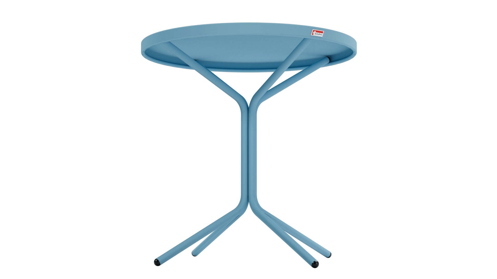 Wetterfester PIX Metall-Beistelltisch ø54cm, langlebig, leicht montierbar ohne Werkzeug. Perfekt für Balkon, Garten oder Terrasse – stilvoll und mobil.
