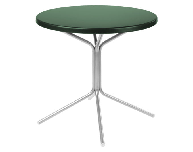 Hochwertiger PIX Metall-Gartentisch ø60/70cm von Schaffner, wetterfest, langlebig, einfach zu montieren, ideal für Balkon, Terrasse und Garten.