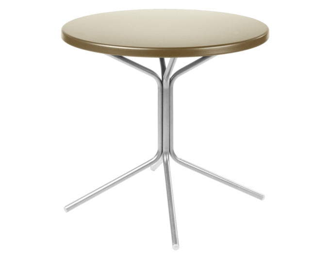 PIX Metall-Gartentisch ø60 / 70 in Pastellbraun / Feuerverzinkt präsentiert im Onlineshop von KAQTU Design AG. Gartentisch ist von Schaffner