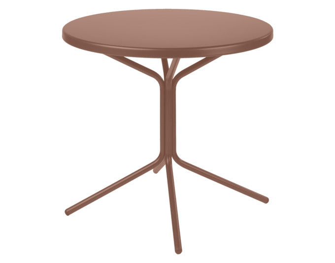 PIX Metall-Gartentisch ø60 / 70 in Pastellterracotta präsentiert im Onlineshop von KAQTU Design AG. Gartentisch ist von Schaffner