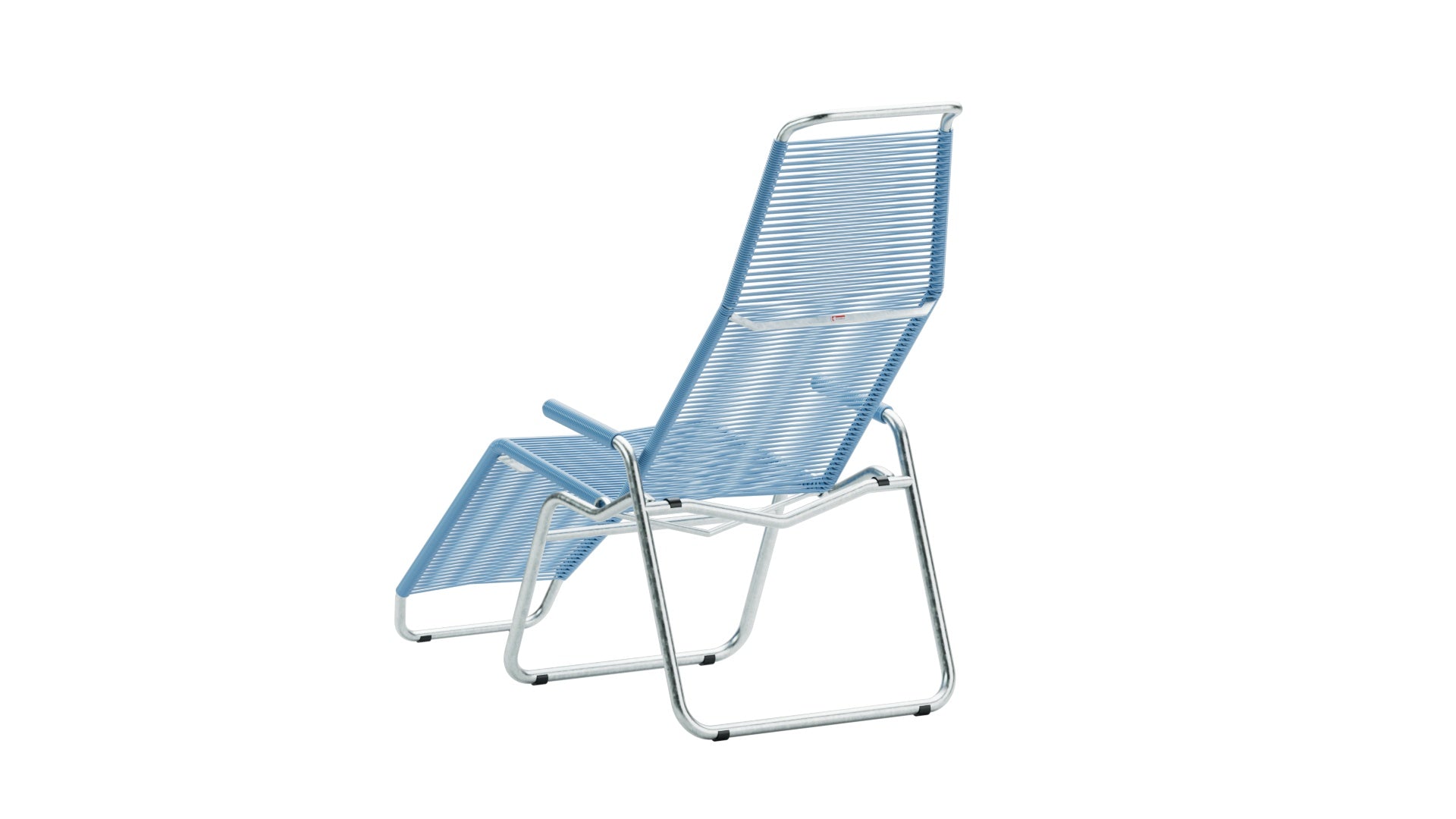 Liege Brissago Spaghetti in Pastellblau präsentiert im Onlineshop von KAQTU Design AG. Liegestuhl ist von Schaffner