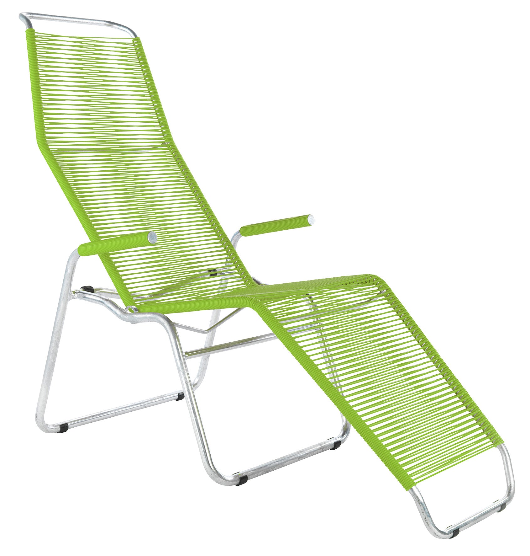 Liege Brissago Spaghetti in Hellgrün präsentiert im Onlineshop von KAQTU Design AG. Liegestuhl ist von Schaffner