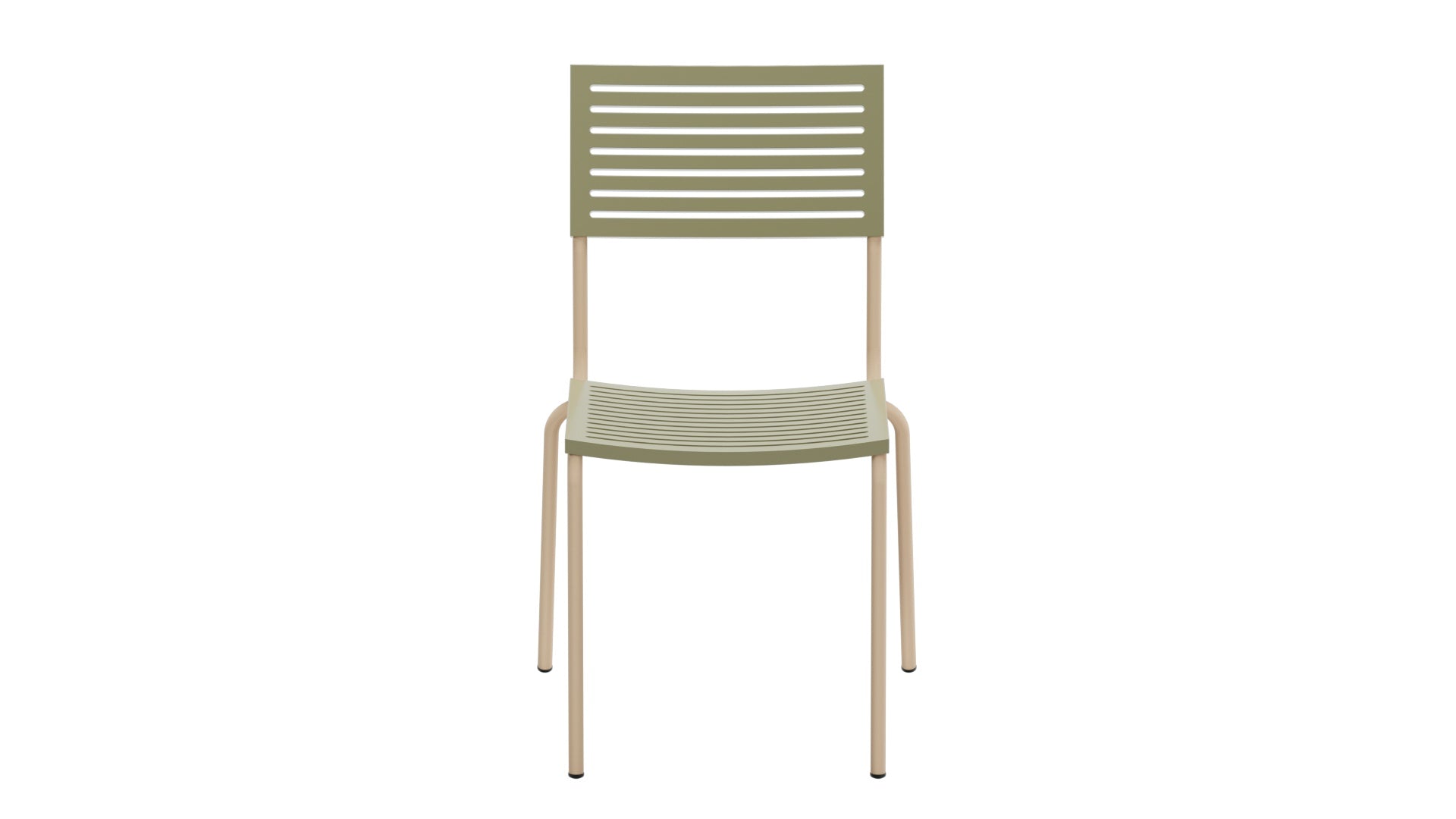 Bodensee Lamello-Gartenstuhl ohne Armlehne in Pastellgrün präsentiert im Onlineshop von KAQTU Design AG. Gartenstuhl ist von Schaffner