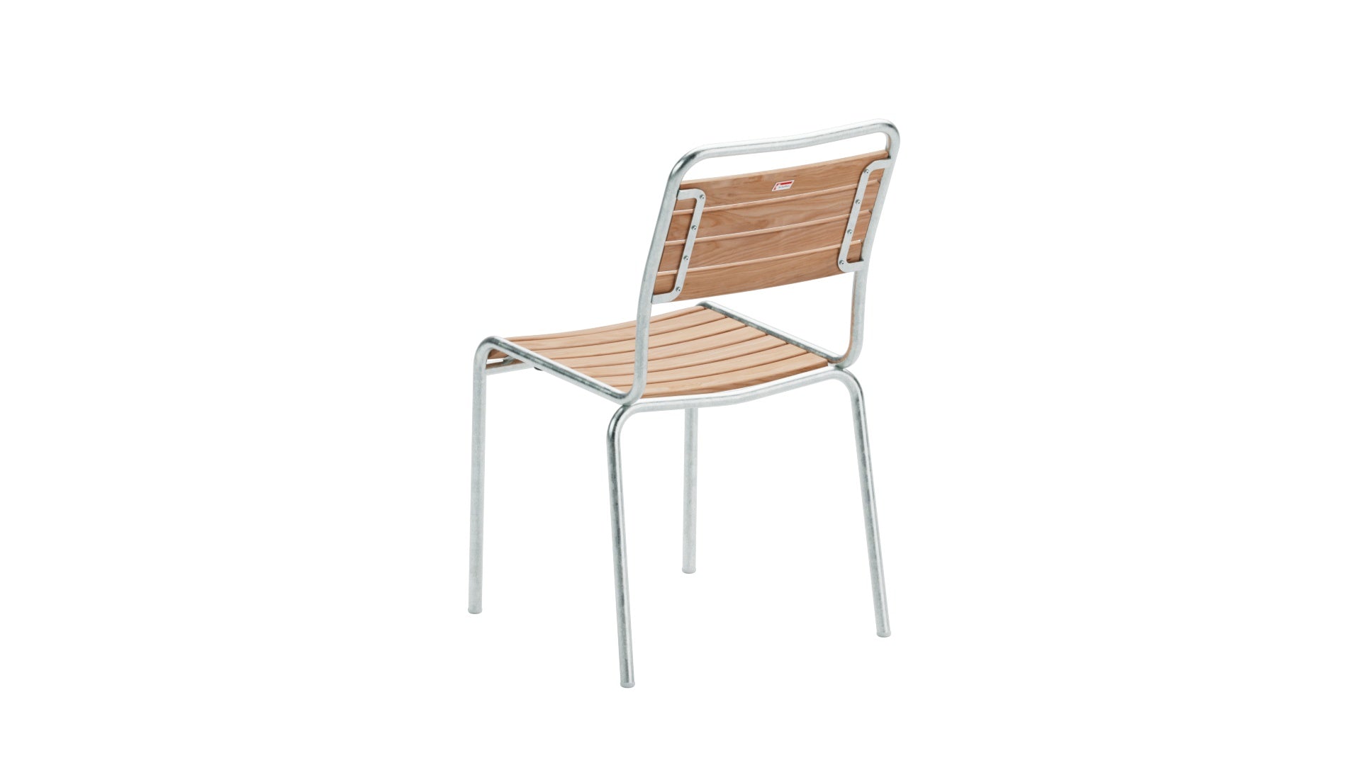 Moderner Rigi Gartenstuhl aus hochwertigem, geöltem Holz, ideal für den Garten oder die Terrasse, bietet Komfort und Flexibilität ohne Armlehnen.