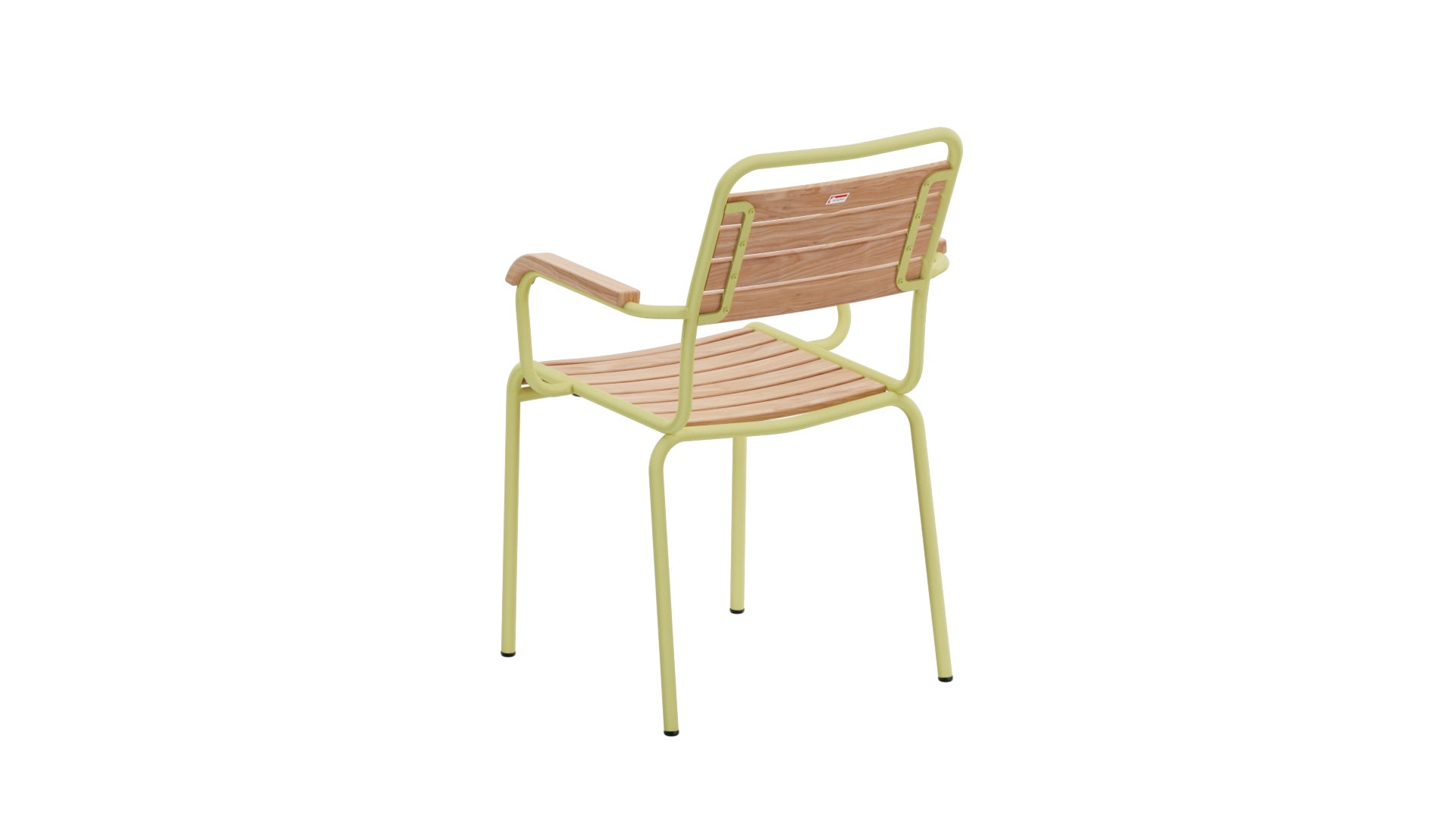 Rigi Holzlatten-Gartenstuhl mit Armlehne in Natur geölt präsentiert im Onlineshop von KAQTU Design AG. Gartenstuhl mit Armlehnen ist von Schaffner