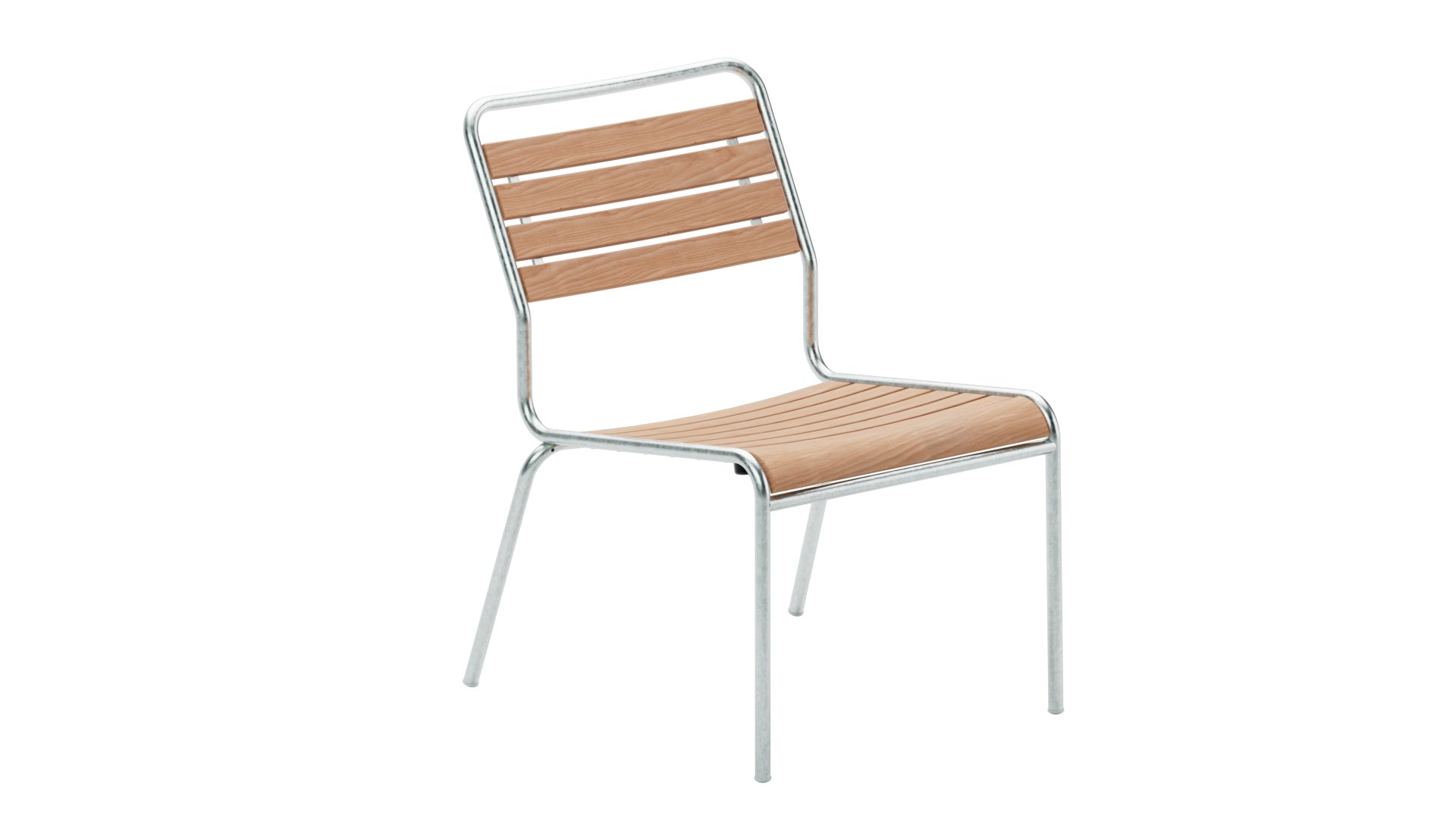Rigi Holzlatten-Salonsessel ohne Armlehne in Natur geölt präsentiert im Onlineshop von KAQTU Design AG. Outdoor-Sessel ist von Schaffner