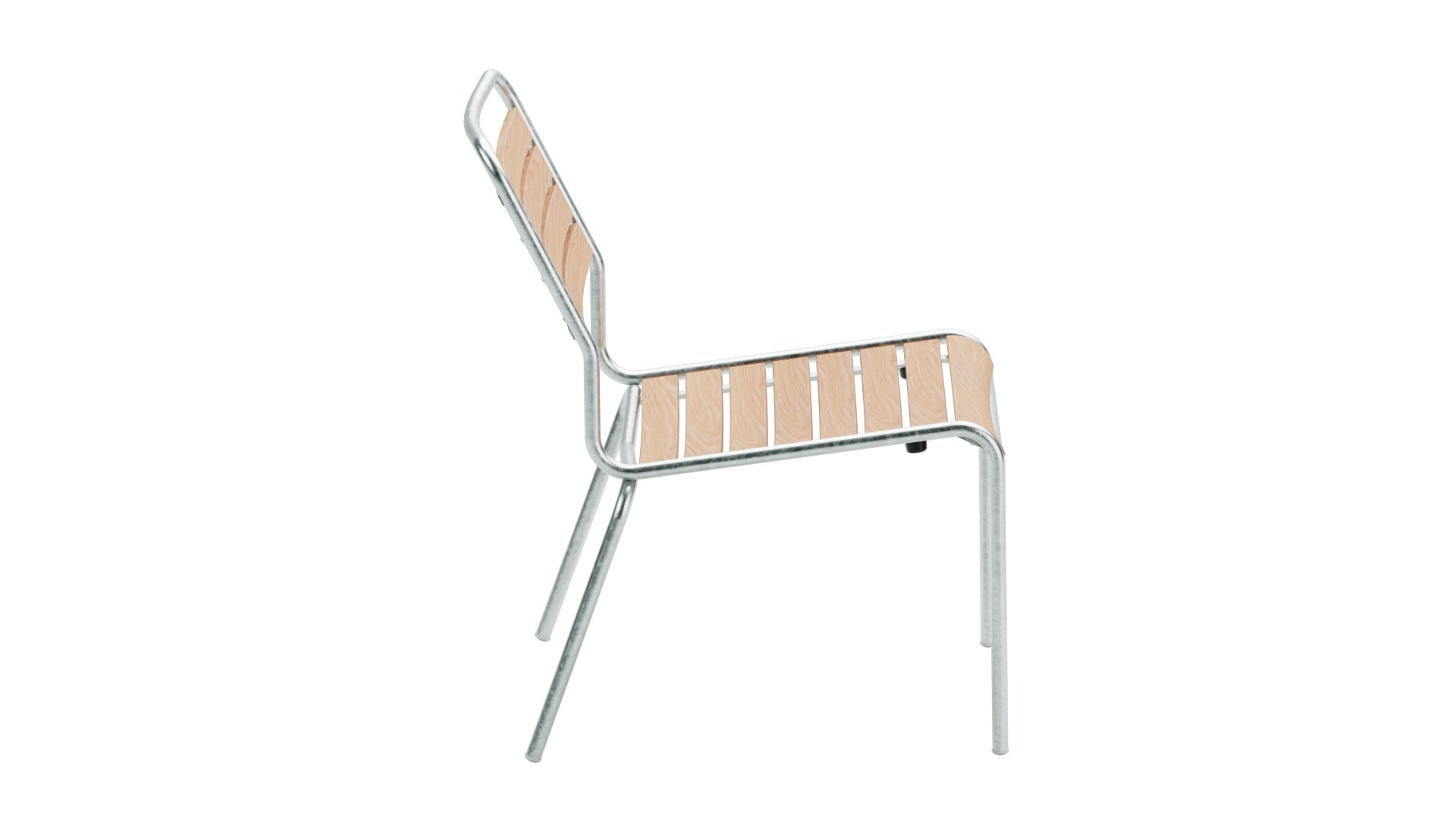 Rigi Holzlatten-Salonsessel ohne Armlehne in Natur geölt präsentiert im Onlineshop von KAQTU Design AG. Outdoor-Sessel ist von Schaffner