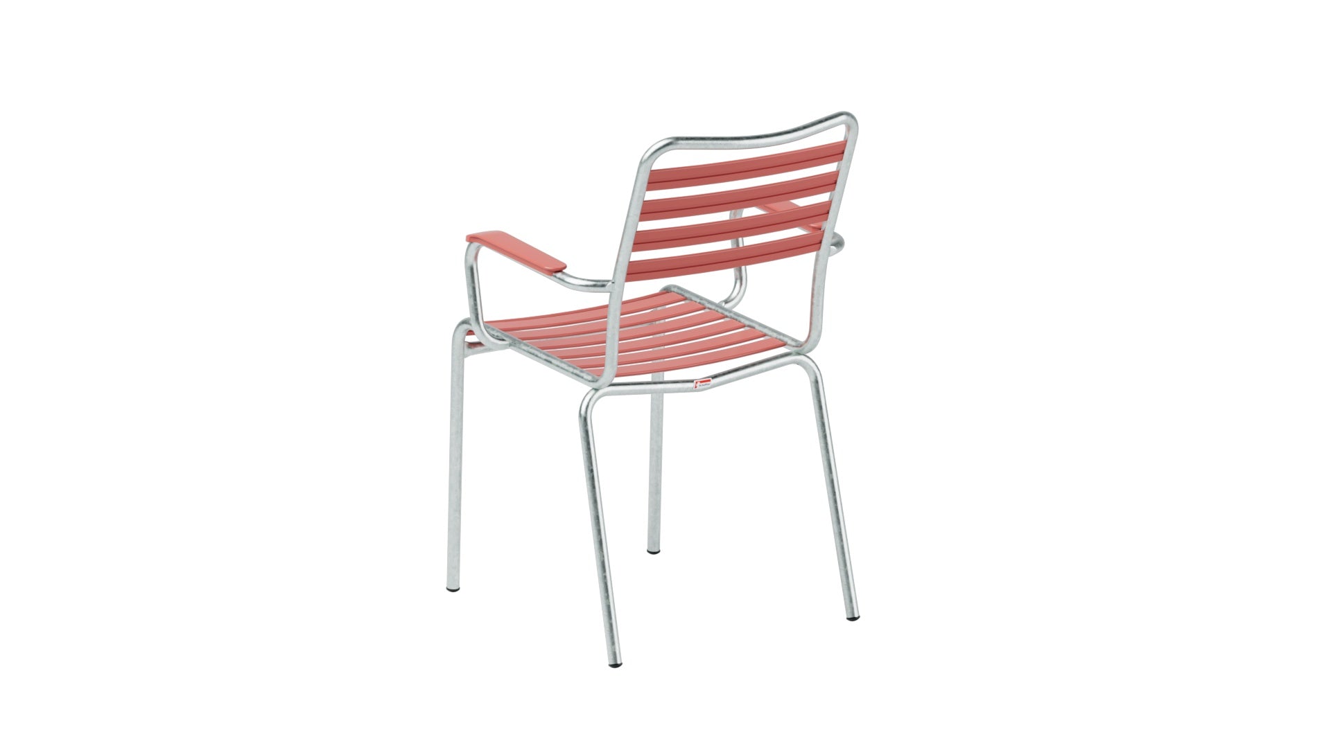 Rigi Lättli-Gartenstuhl mit Armlehne in Ahornrot präsentiert im Onlineshop von KAQTU Design AG. Gartenstuhl mit Armlehnen ist von Schaffner