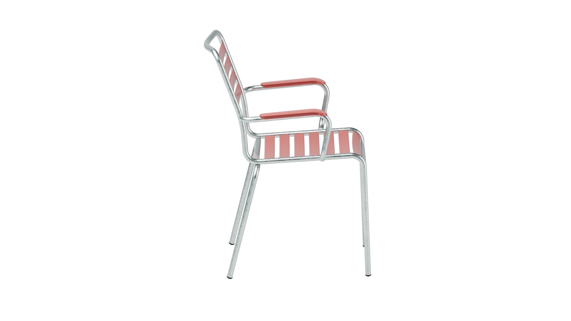 Rigi Lättli-Gartenstuhl mit Armlehne in Ahornrot präsentiert im Onlineshop von KAQTU Design AG. Gartenstuhl mit Armlehnen ist von Schaffner