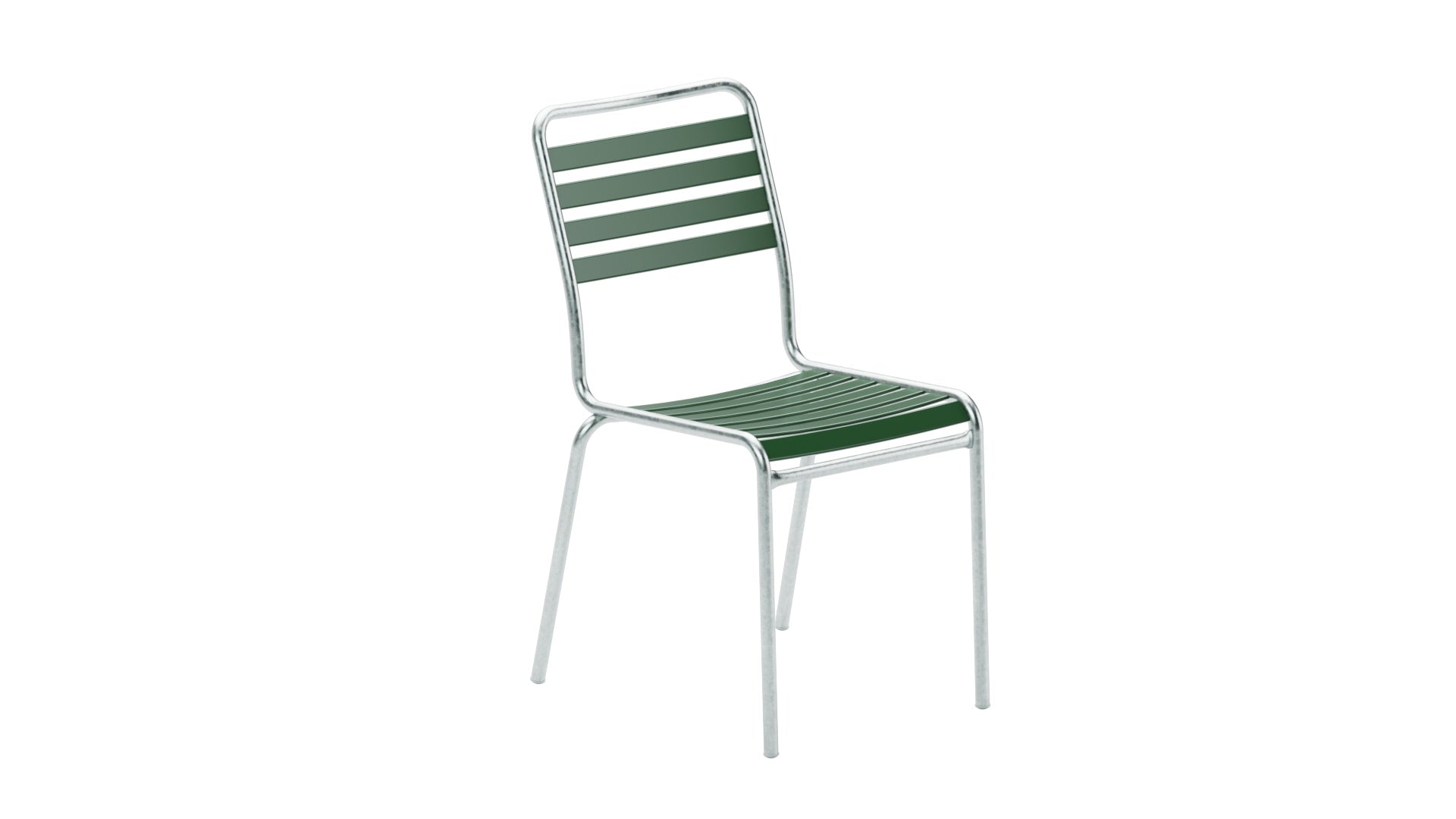 Rigi Lättli-Gartenstuhl ohne Armlehne in Tannengrün präsentiert im Onlineshop von KAQTU Design AG. Gartenstuhl ist von Schaffner