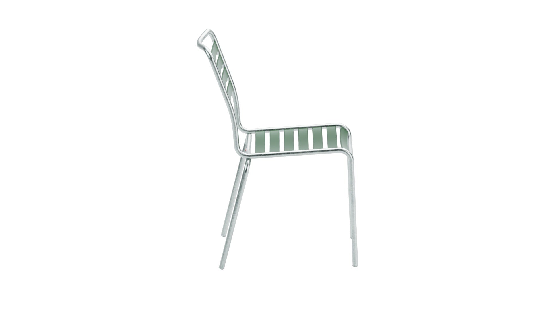 Rigi Lättli-Gartenstuhl ohne Armlehne in Tannengrün präsentiert im Onlineshop von KAQTU Design AG. Gartenstuhl ist von Schaffner