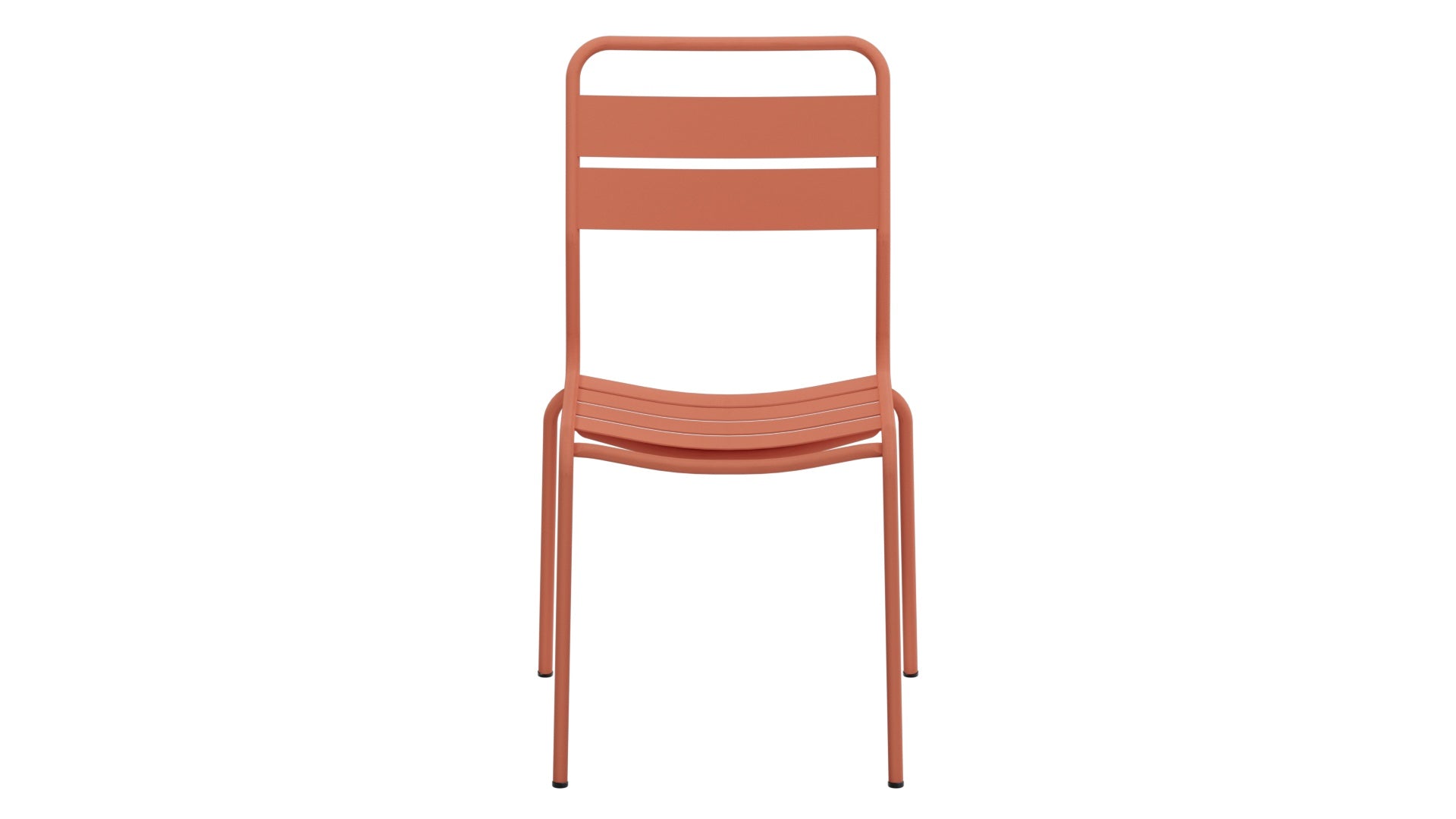 Glarus Ganzmetall-Gartenstuhl ohne Armlehne in Pastellterracotta präsentiert im Onlineshop von KAQTU Design AG. Gartenstuhl ist von Schaffner