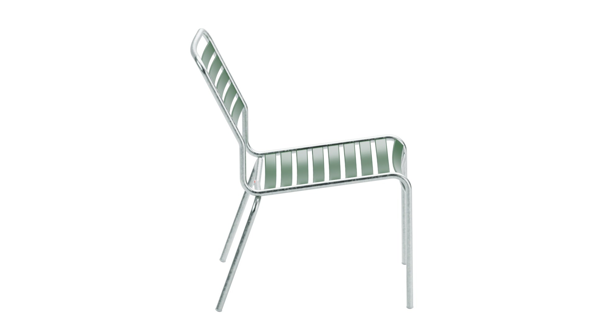 Rigi Lättli-Salonsessel ohne Armlehne in Tannengrün präsentiert im Onlineshop von KAQTU Design AG. Outdoor-Sessel ist von Schaffner