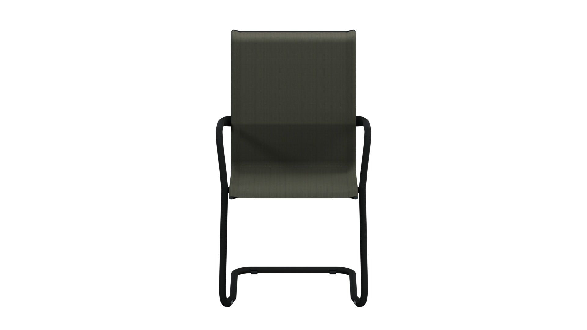 Locarno Textil-Gartenstuhl mit Armlehne Freischwinger in Cremebraun präsentiert im Onlineshop von KAQTU Design AG. Gartenstuhl mit Armlehnen ist von Schaffner