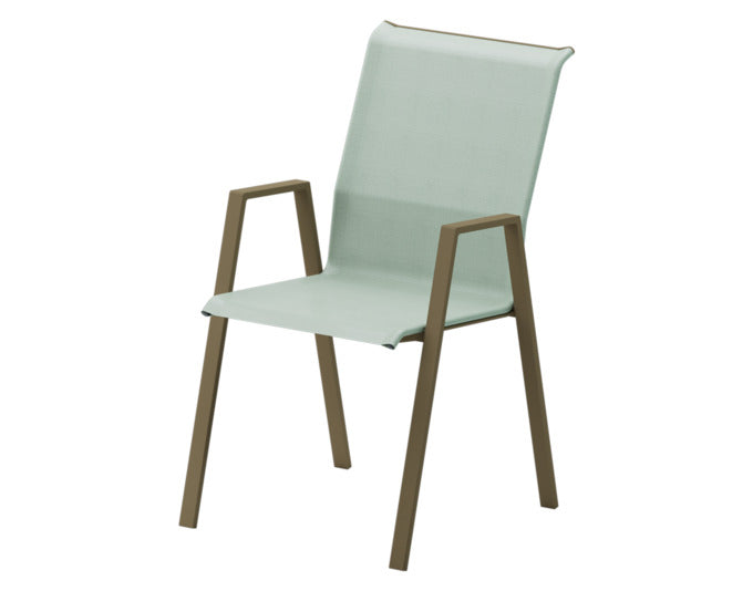 Luzern Textil-Sessel mit Armlehne Comfort in Cremegrün präsentiert im Onlineshop von KAQTU Design AG. Gartenstuhl mit Armlehnen ist von Schaffner