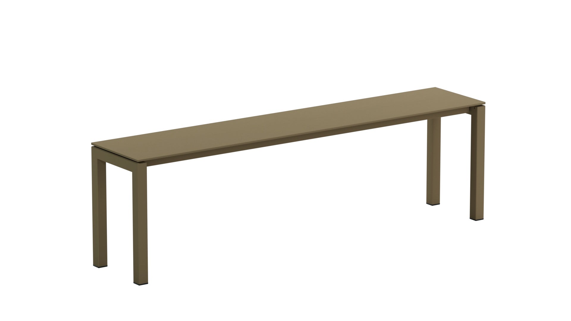 Luzern Glasfaser-Gartenbank Decor 160x32 in Champagner / Champagner präsentiert im Onlineshop von KAQTU Design AG. Gartenbank ist von Schaffner