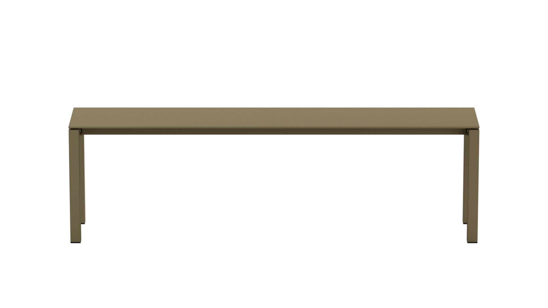 Luzern Glasfaser-Gartenbank Decor 160x32 in Champagner / Champagner präsentiert im Onlineshop von KAQTU Design AG. Gartenbank ist von Schaffner