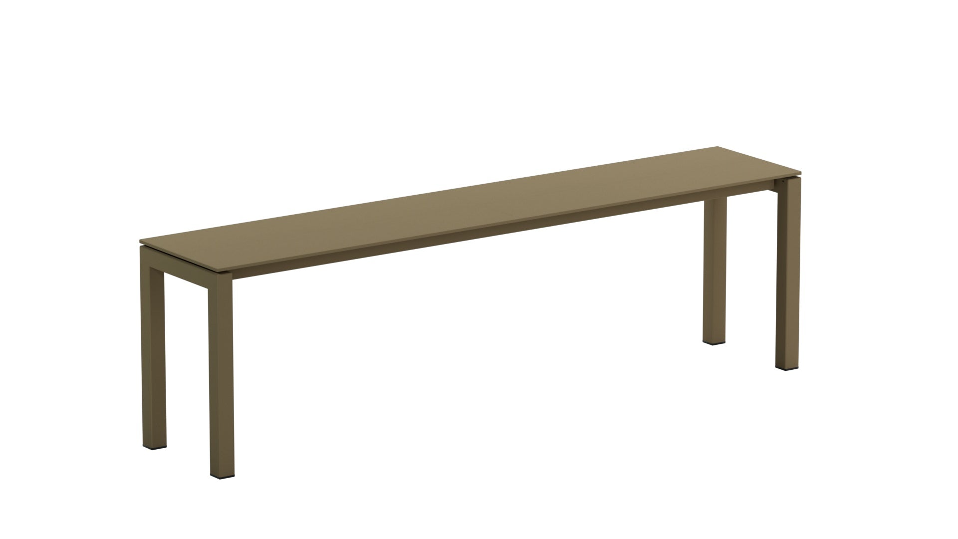 Luzern Glasfaser-Gartenbank Decor 160x32 in Champagner präsentiert im Onlineshop von KAQTU Design AG. Gartenbank ist von Schaffner