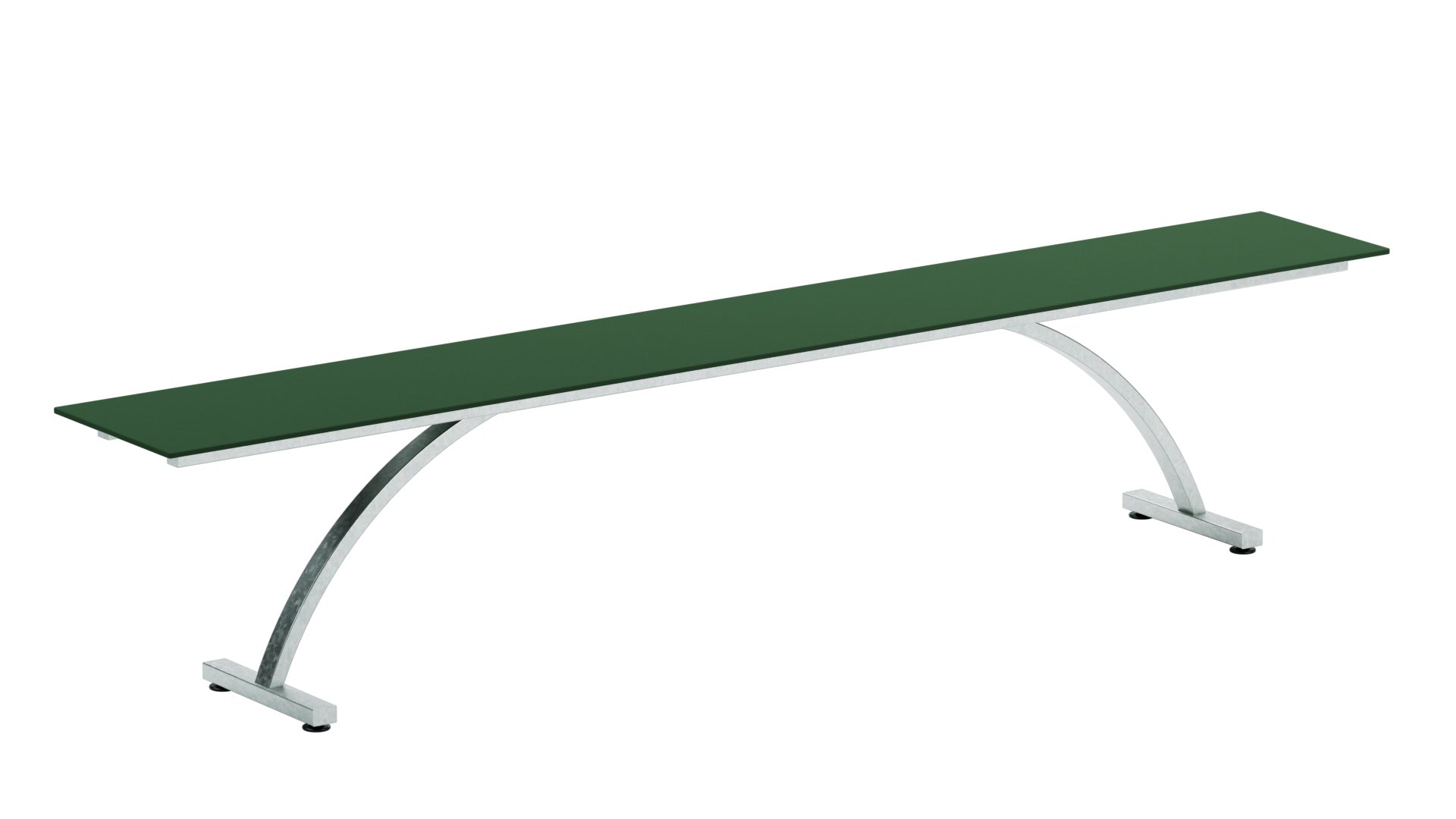 Bernardino Gartenbank aus Glasfasern 220x32 in Tannengrün präsentiert im Onlineshop von KAQTU Design AG. Gartenbank ist von Schaffner