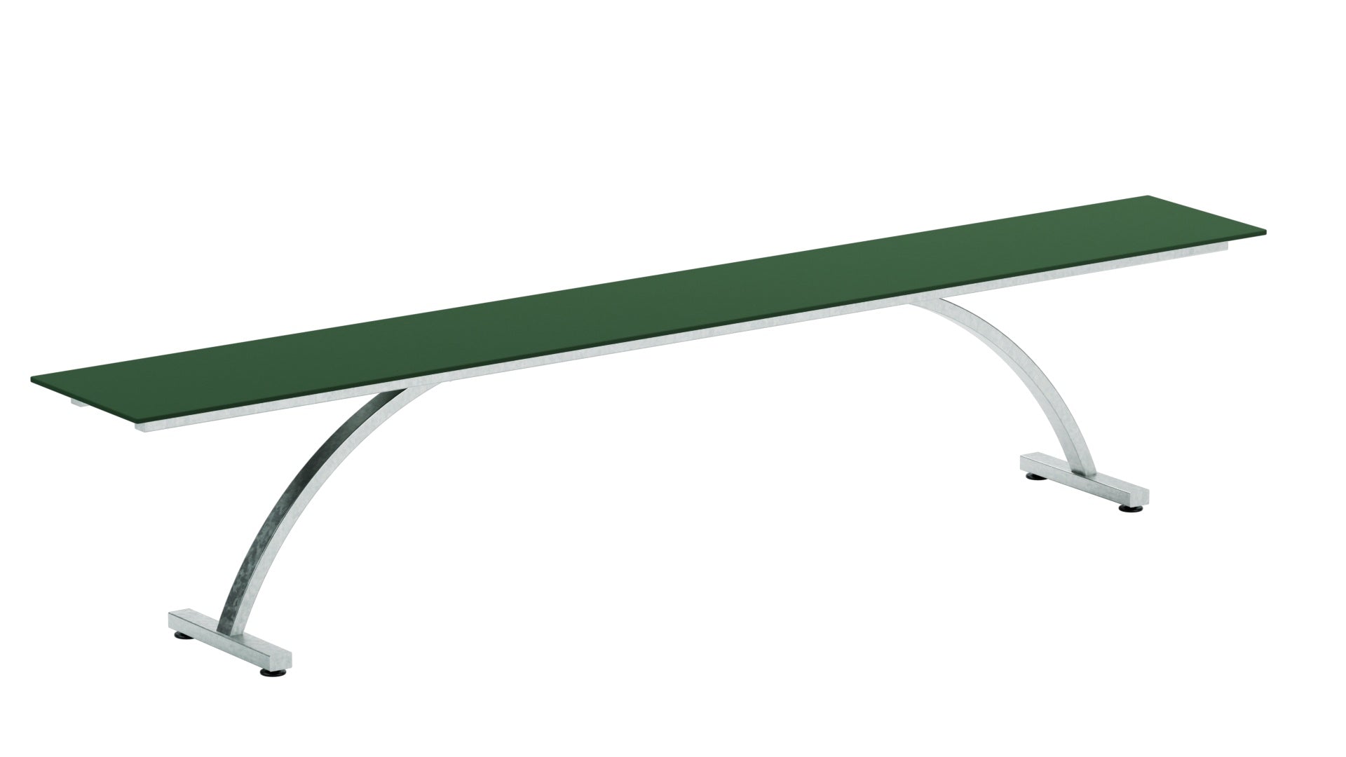 Bernardino Gartenbank aus Glasfasern 220x32 in Tannengrün präsentiert im Onlineshop von KAQTU Design AG. Gartenbank ist von Schaffner