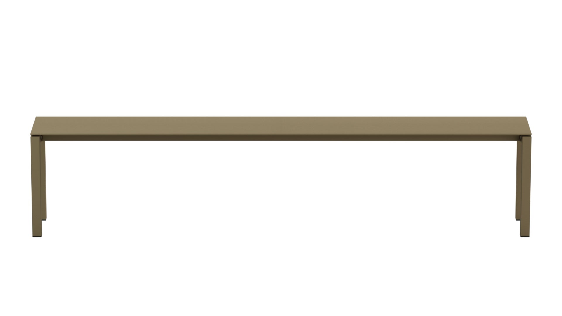 Luzern Glasfaser-Gartenbank 206x32 in Champagner präsentiert im Onlineshop von KAQTU Design AG. Gartenbank ist von Schaffner