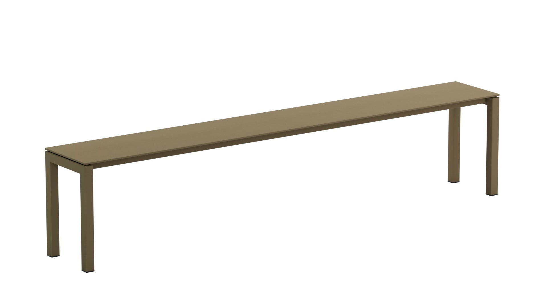 Luzern Glasfaser-Gartenbank 206x32 in Champagner präsentiert im Onlineshop von KAQTU Design AG. Gartenbank ist von Schaffner