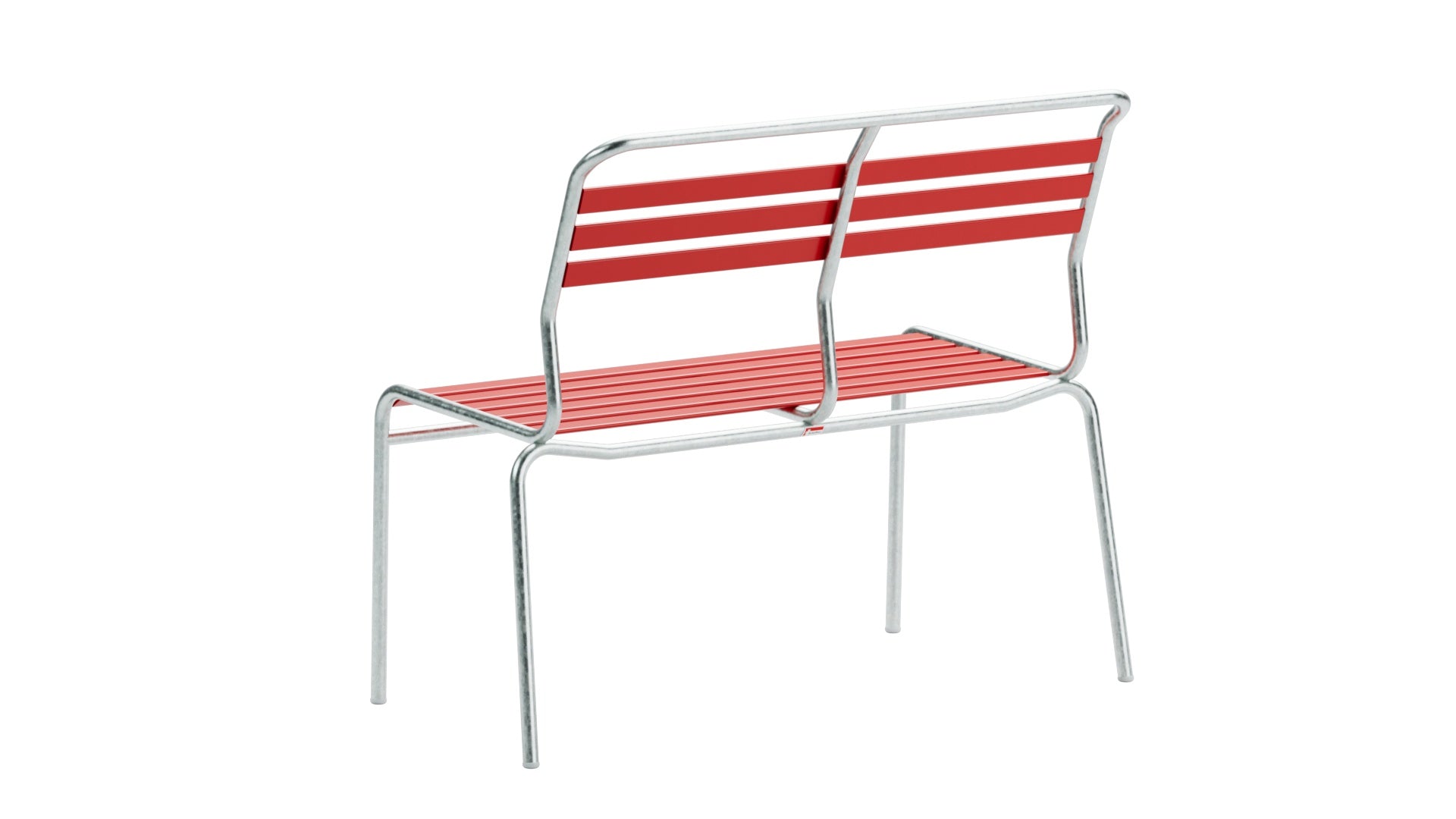 Hochwertige Säntis Lättli-2er Gartenbank ohne Armlehne, wetterfestes Design, langlebige Materialien, perfekt für Garten, Balkon oder Terrasse – made in Switzerland.