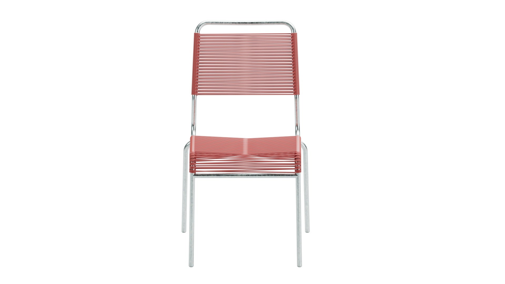 Rigi Spaghetti-Gartenstuhl ohne Armlehne Comfort in Ahornrot präsentiert im Onlineshop von KAQTU Design AG. Gartenstuhl ist von Schaffner