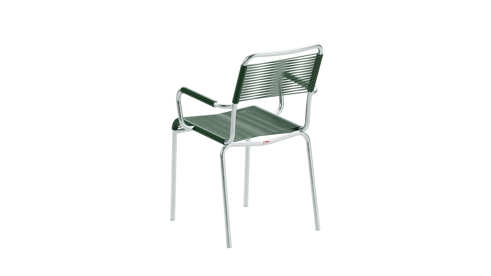 Schaffner Rigi Spaghetti-Gartenstuhl mit Armlehne: wetterfest, langlebig, nachhaltiges Schweizer Eschenholz, elegantes Design, hoher Sitzkomfort für Garten & Terrasse.
