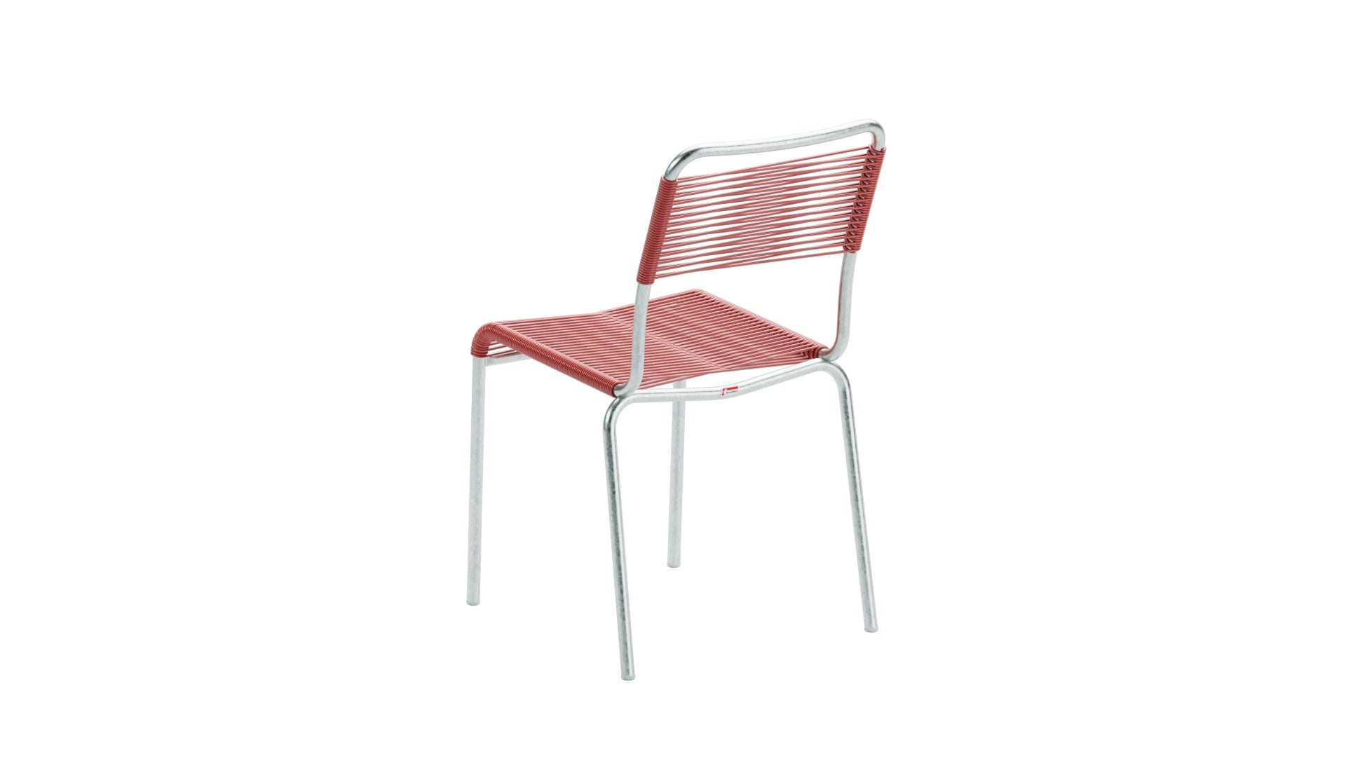 Rigi Spaghetti-Gartenstuhl ohne Armlehne in Ahornrot präsentiert im Onlineshop von KAQTU Design AG. Gartenstuhl ist von Schaffner
