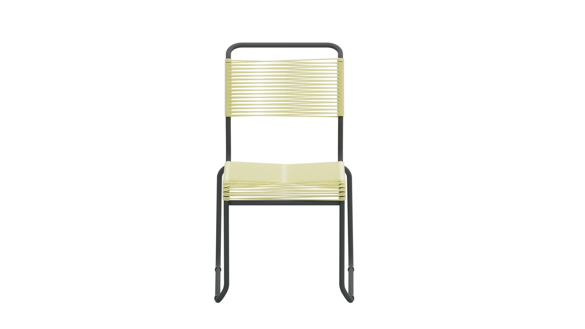 Eleganter, wetterfester Spaghettistuhl Säntis mit Kufen von Schaffner – langlebig, nachhaltig, in vielfältigen Farben, perfekt für Garten, Balkon und Terrasse.