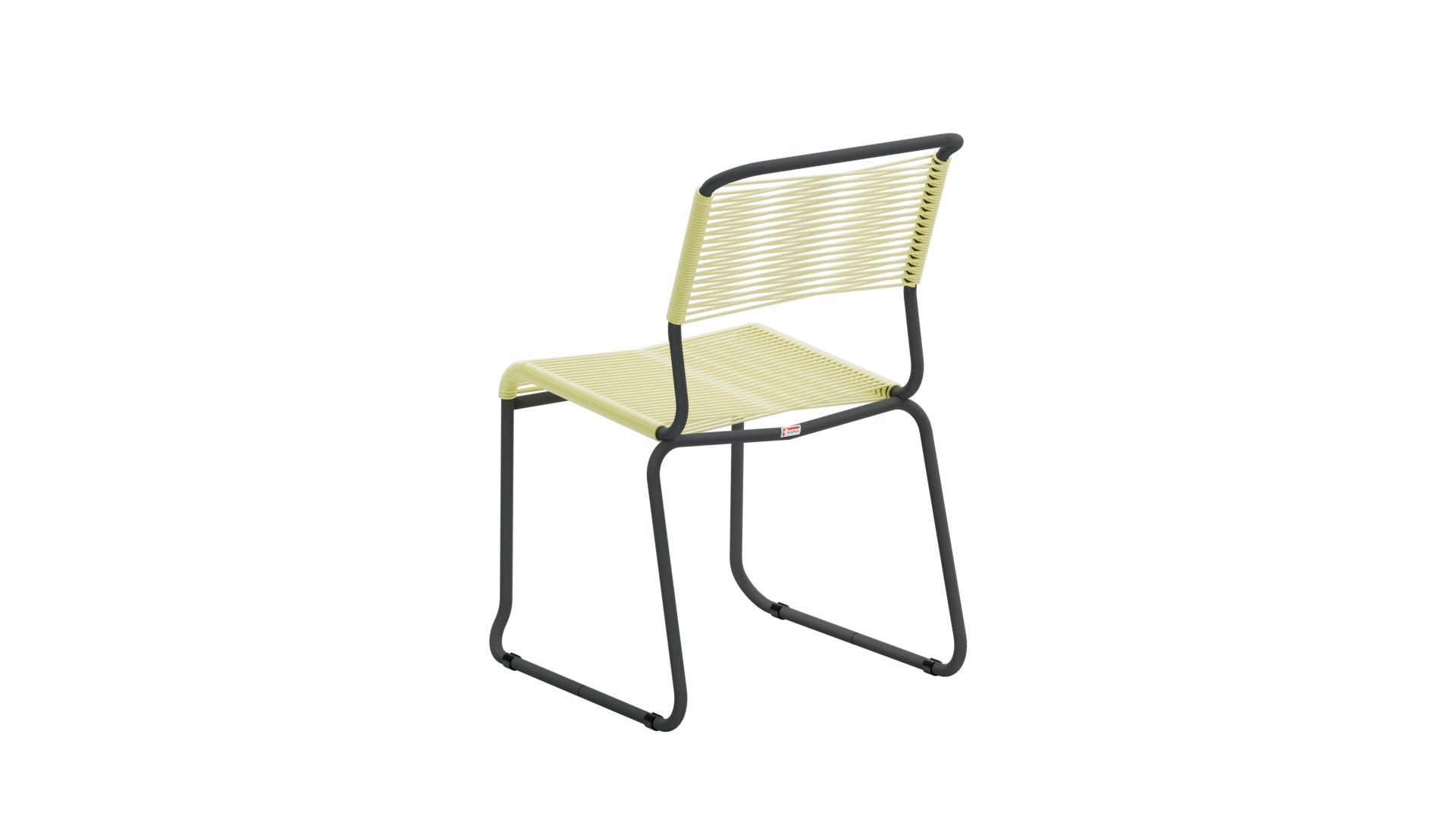 Hochwertiger Spaghettistuhl Säntis mit Kufen von Schaffner, wetterfest, langlebig und nachhaltig. Perfekt für Garten, Balkon und Terrasse in vielfältigen Farben.