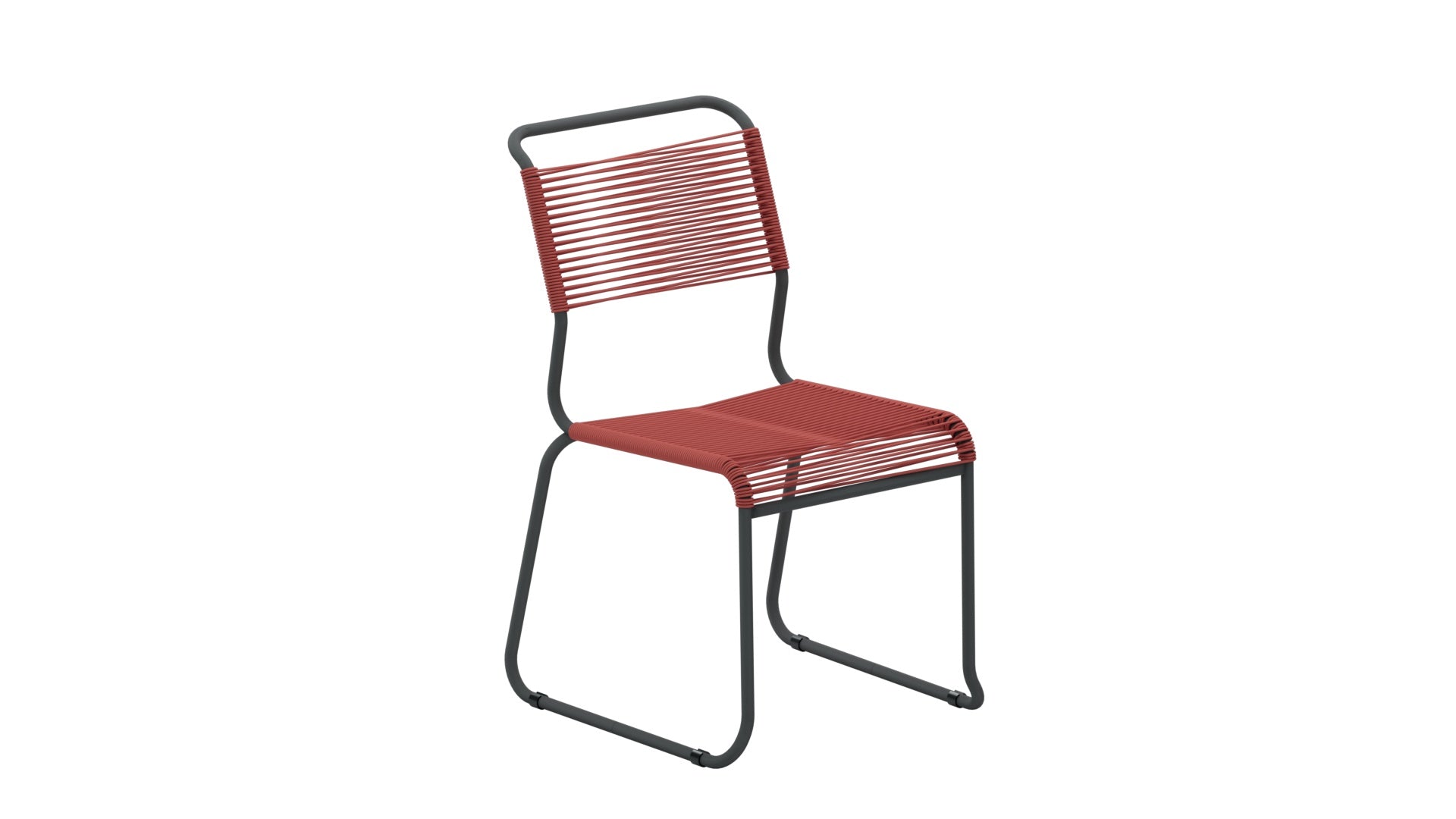 Hochwertiger Schaffner Säntis Spaghettistuhl mit Kufen, wetterfest, langlebig und nachhaltig, perfekt für Garten, Balkon oder Terrasse in stilvollem Design.