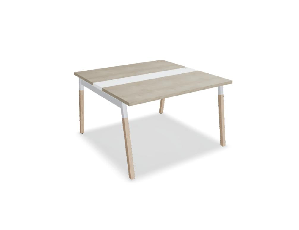 Ogi W SW22 - Konferenztisch mit Holzbeinen in Honigeiche präsentiert im Onlineshop von KAQTU Design AG. Konferenztisch ist von Mdd