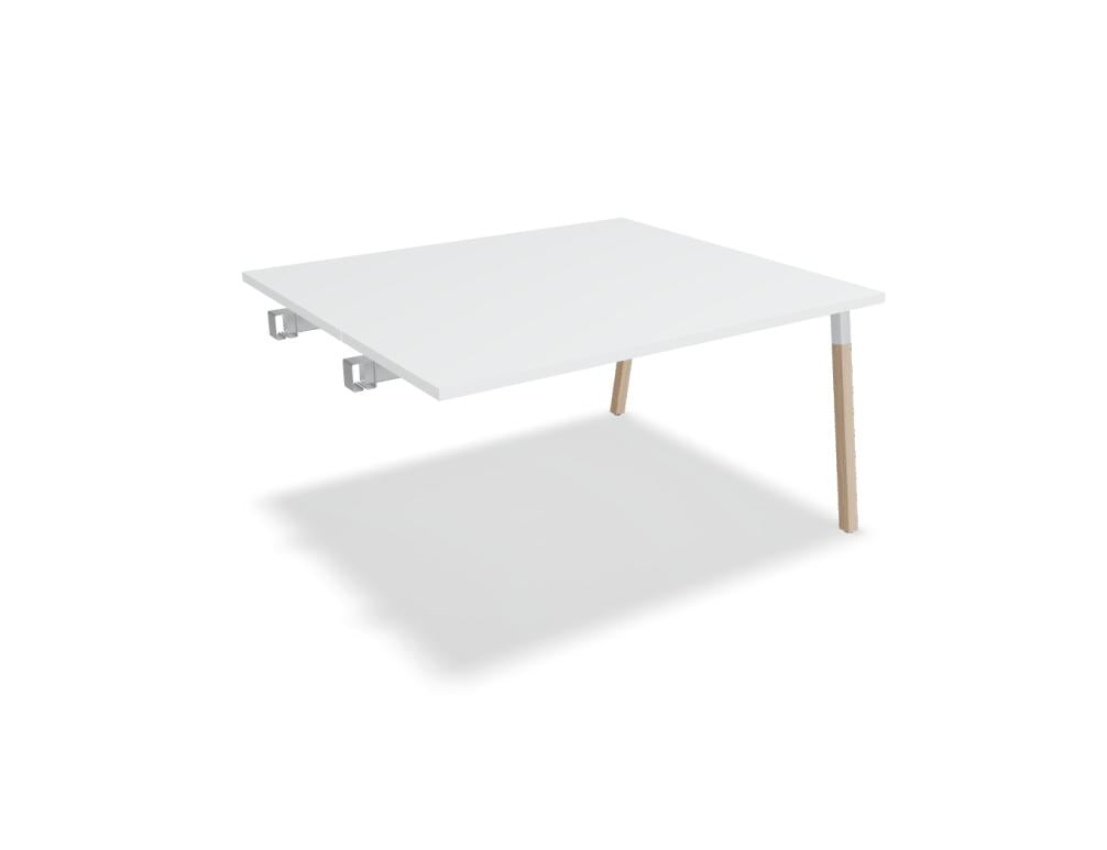 Ogi W SW24L - Konferenztisch mit Holzbeinen in Honigeiche präsentiert im Onlineshop von KAQTU Design AG. Konferenztisch ist von Mdd