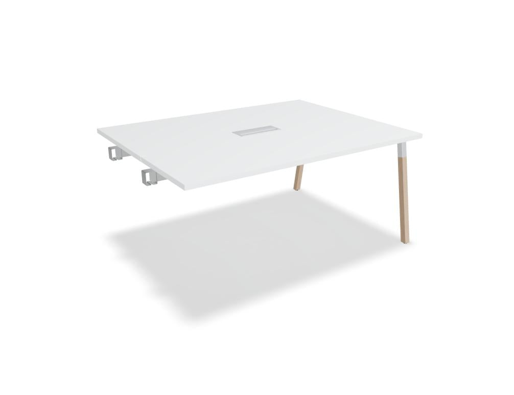 Ogi W SW26L - Konferenztisch mit Holzbeinen in Honigeiche präsentiert im Onlineshop von KAQTU Design AG. Konferenztisch ist von Mdd