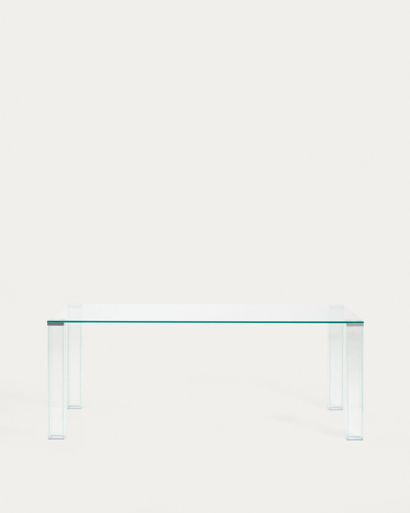 Tisch Adularia aus durchsichtigem Einscheiben-Sicherheitsglas, 200 x 100 cm in Transparent präsentiert im Onlineshop von KAQTU Design AG. Esstisch ist von Kave Home
