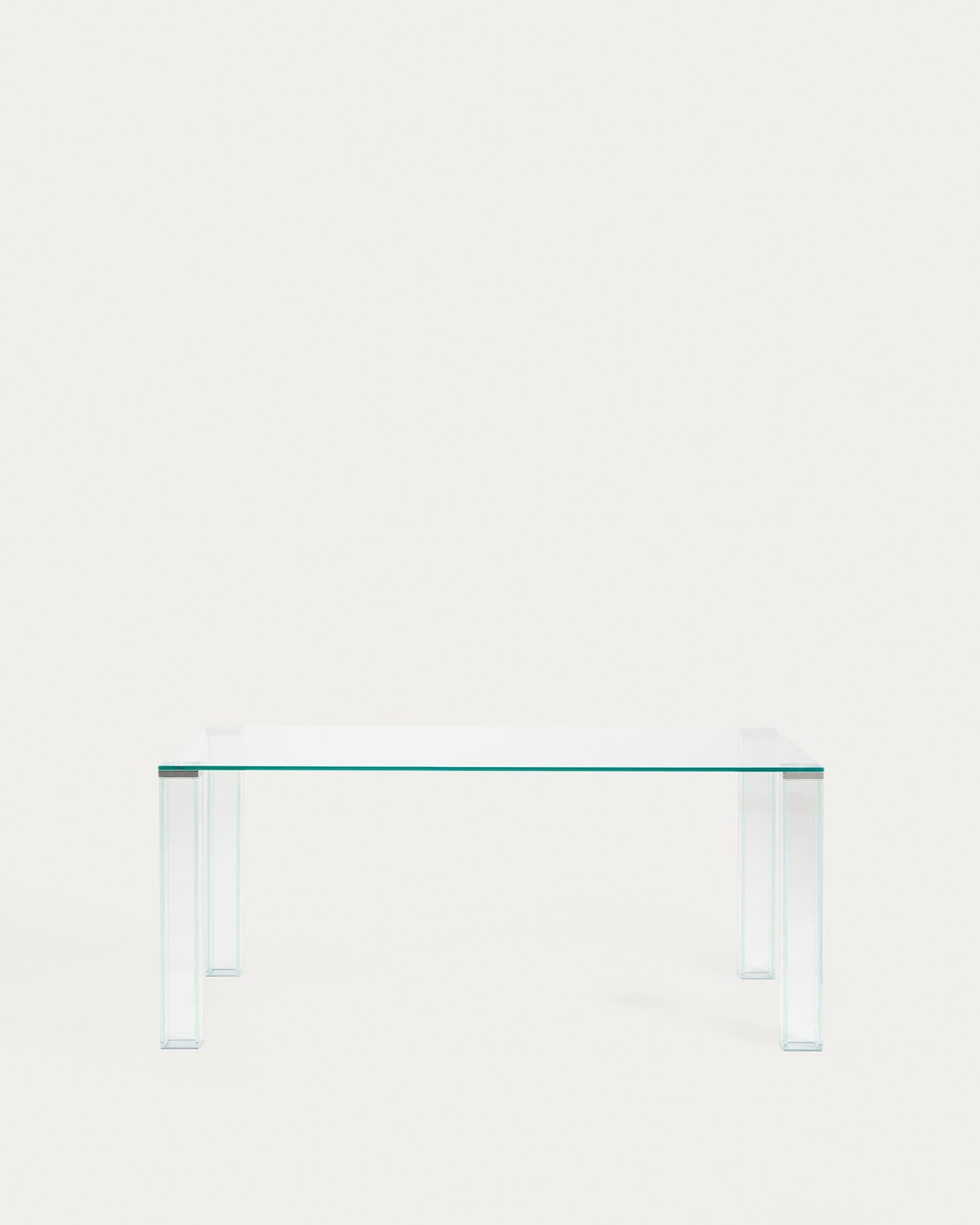 Tisch Adularia aus durchsichtigem Einscheiben-Sicherheitsglas, 160 x 90 cm in Transparent präsentiert im Onlineshop von KAQTU Design AG. Esstisch ist von Kave Home