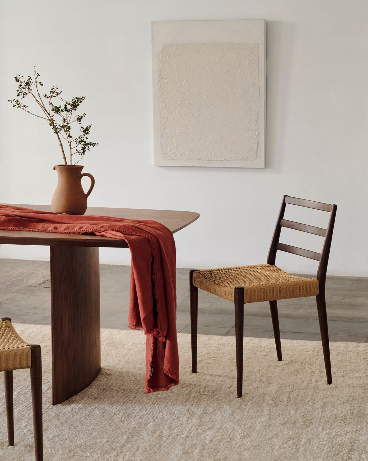 Litto Tisch aus Walnussfurnier 160 x 90 cm in Dunkelbraun präsentiert im Onlineshop von KAQTU Design AG. Esstisch ist von Kave Home