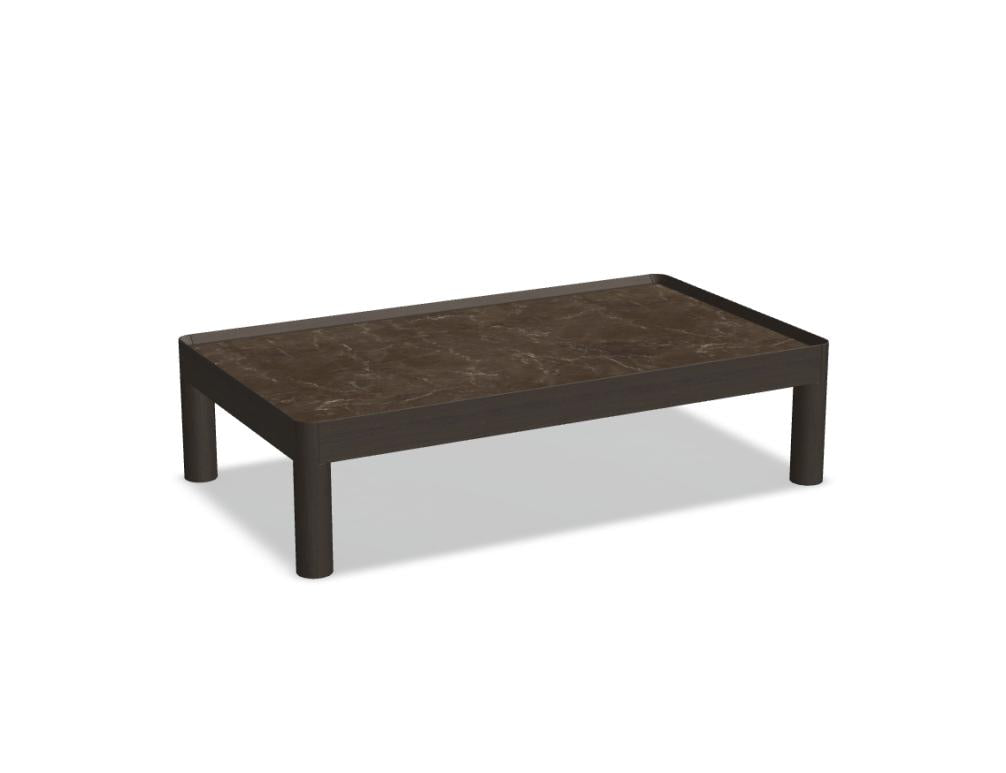 Tamo Inset ISTS1166 Beistelltisch mit klarer Form, flacher Platte und modernem Gestell in puristischer Produktansicht